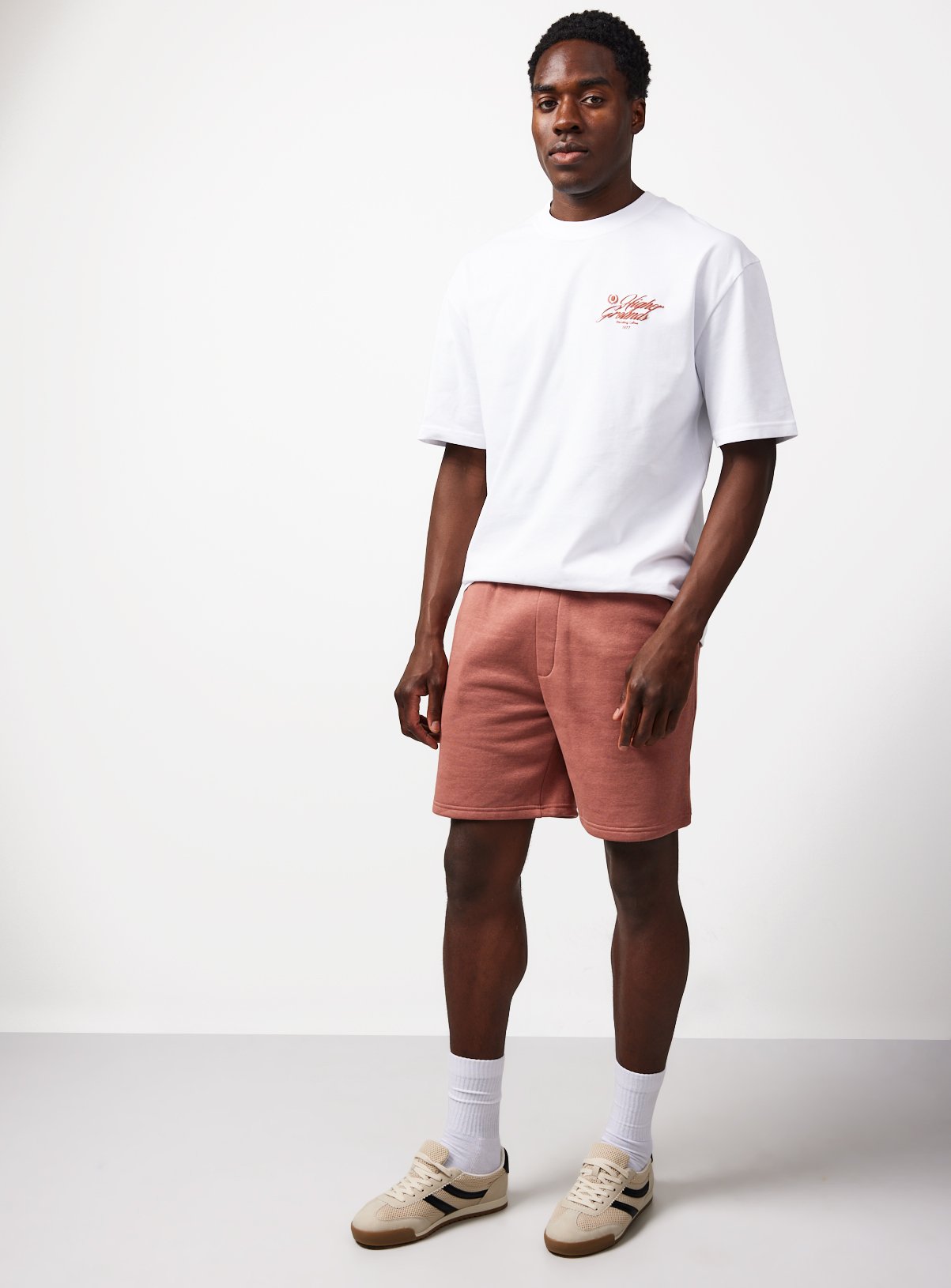 Dark Pink Heavyweight Jersey Shorts S - Image 2 thumbnail